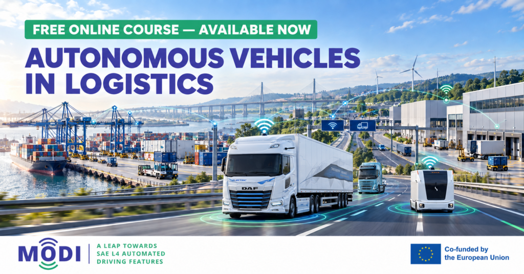 Autonomous logistics vehicles in motion Autonomous logistics vehicles in motion